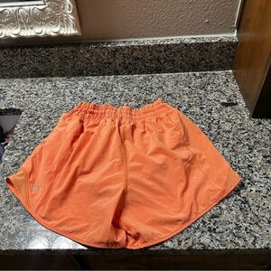 lululemon athletica Vibrant Orange Athletic Shorts